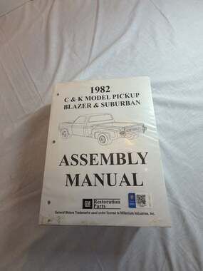 1982 C & K Model Pickup, Blazer & Suburban Assembly Manual